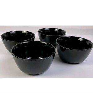 New From Threshold Set of Four Black Avesta Bowls